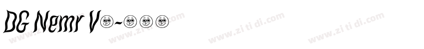 DG Nemr V0字体转换